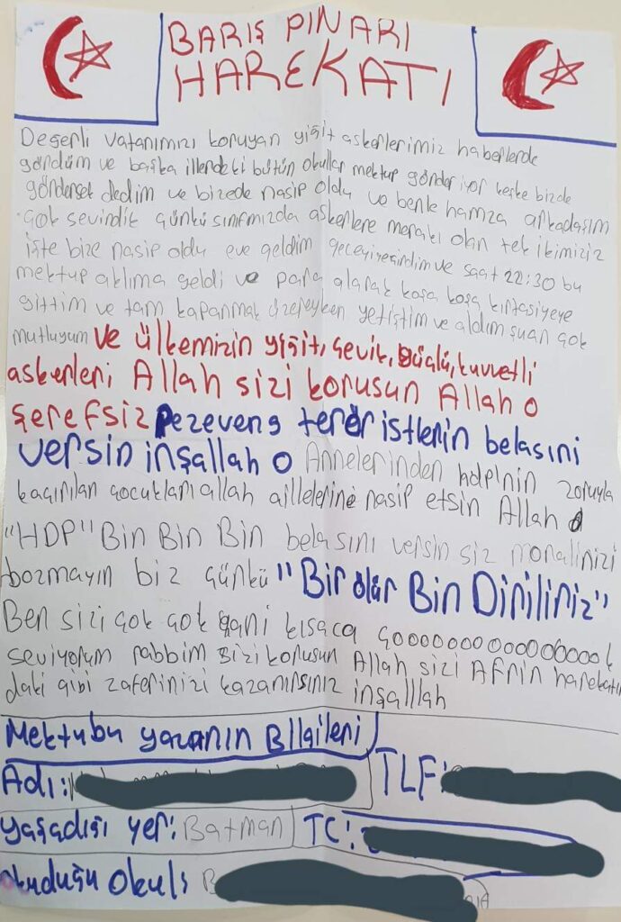 ASKER ABİLERE MEKTUP KAMPANYASI