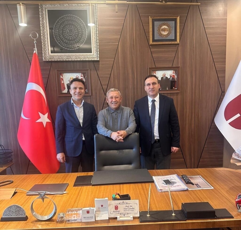 İBNİ HALDUN ÜNİVERSİTESİ MÜTEVELLİ HEYET BAŞKANI PROF. DR. İRFAN GÜNDÜZ’E ZİYARETİMİZ
